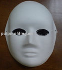Ağartılmamış Geri Dönüşümlü Kağıt Karnaval Maskesi desteği Bagassse / Bambu hamuru