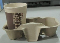 Kahve Kupası Tutucu İyi Plastisite / Destek özelleştirme ile Pulp Döküm Ürünleri