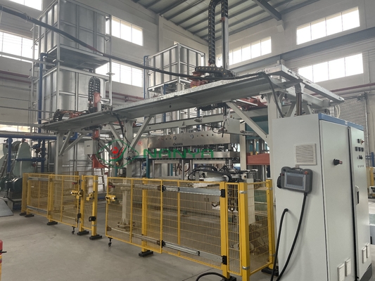 Yemek Kutusu Bagasse Pulp Sofra Yapma Makinesi Saatte 300kg