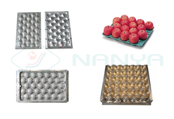 Saatte 3000pcs 6 Katmanlı Kurutma Hatları ile Otomatik Hamur Kalıplama Yumurta Tepsisi Makinesi