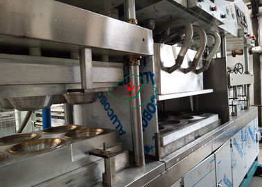 Biyobozunur Yemek / Kağıt Tabak Yapma Makinesi Yarı Otomatik 1000 adet / saat
