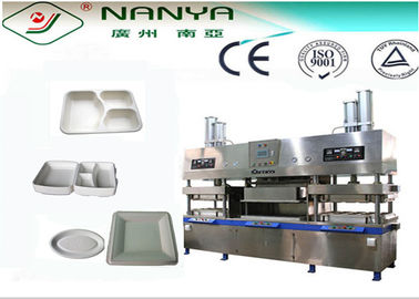 Bambu Hamuru Yarı-otomatik Çevre Dostu Kağıt Tabak Yapma Makinesi 7000Pcs / H