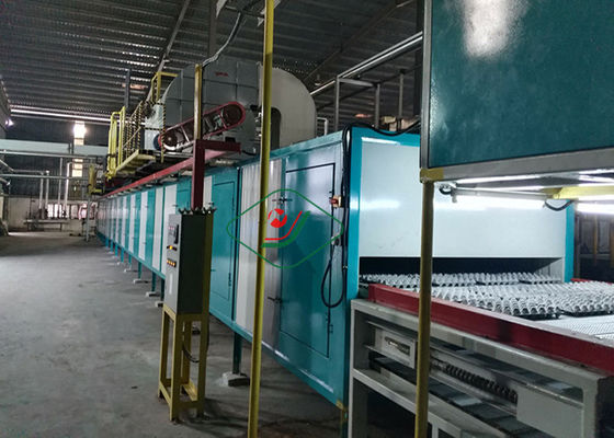Otomatik Kağıt Hamuru Kalıplama Ekipmanları Pistonlu Yumurta Tepsisi / Ekim Tepsisi Yapma Makinesi