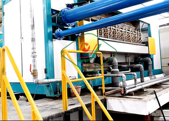 Yüksek Otomasyon Döner Yumurta Tepsisi Şekillendirme Makinesi / Yumurta Kartonu Üretim Hattı