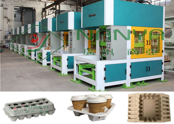 Kağıt Hamuru Kalıplama Kupası Holer 30KW Sıcak Pres Şekillendirme Makinesi